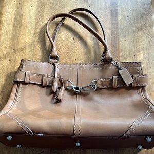 Tan leather bag